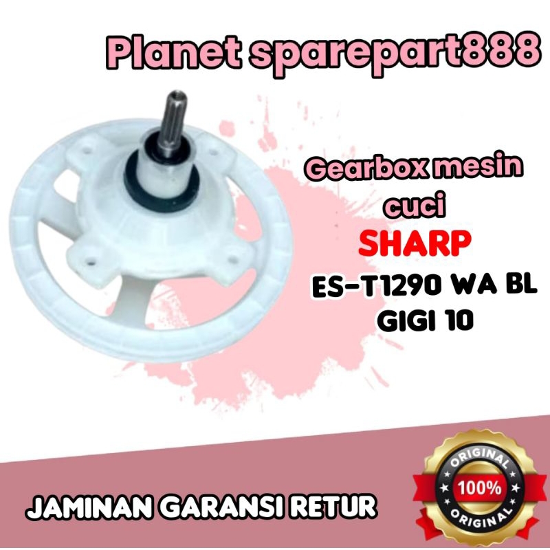 gearbox/girbok mesin cuci sharp ES-T1290 WA BL as gigi 10