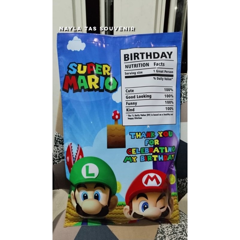 

POUCH SNACK JUMBO+PEREKAT CUSTOM MARIO UK.35x60 cm