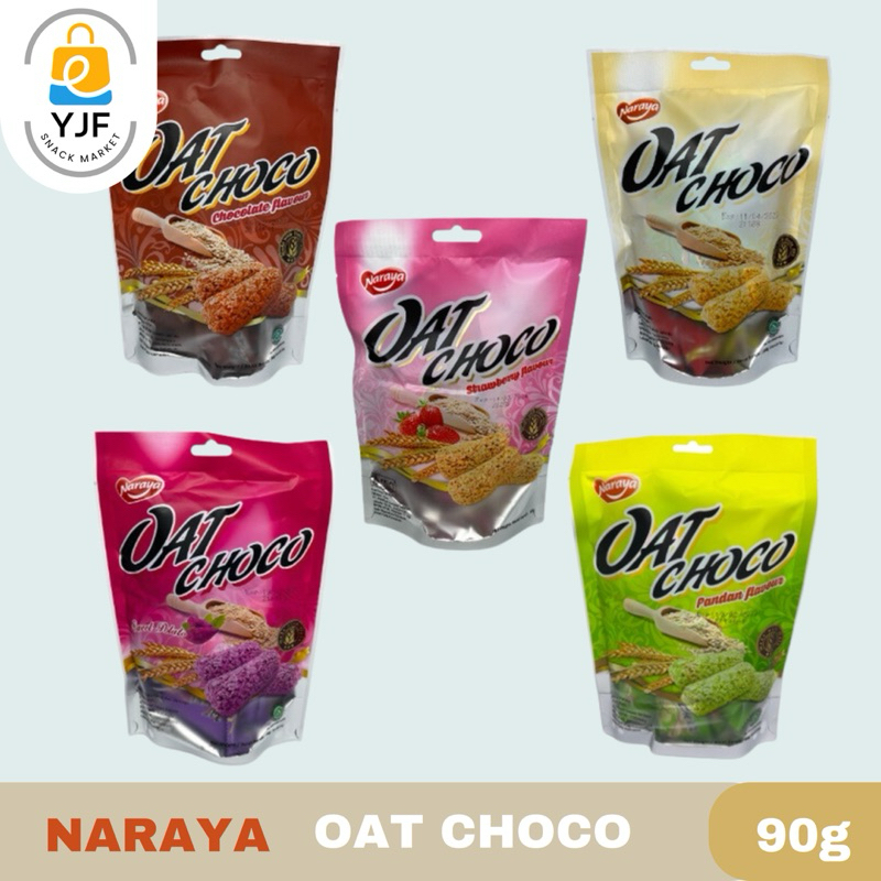 

Naraya Oat Choco / Sereal Gandum / Cemilan Snack Sereal Coklat Gandum Rasa Matcha / Sweet Potato - 90g