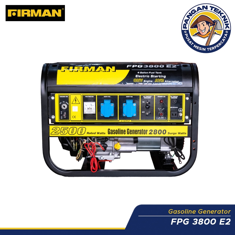 Genset Listrik 2500 watt | Generator Listrik Firman FPG 3800 E Bensin