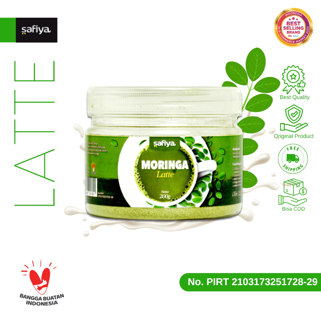 

Safiya Moringa Latte Bubuk Minuman Daun Kelor 200 Gram