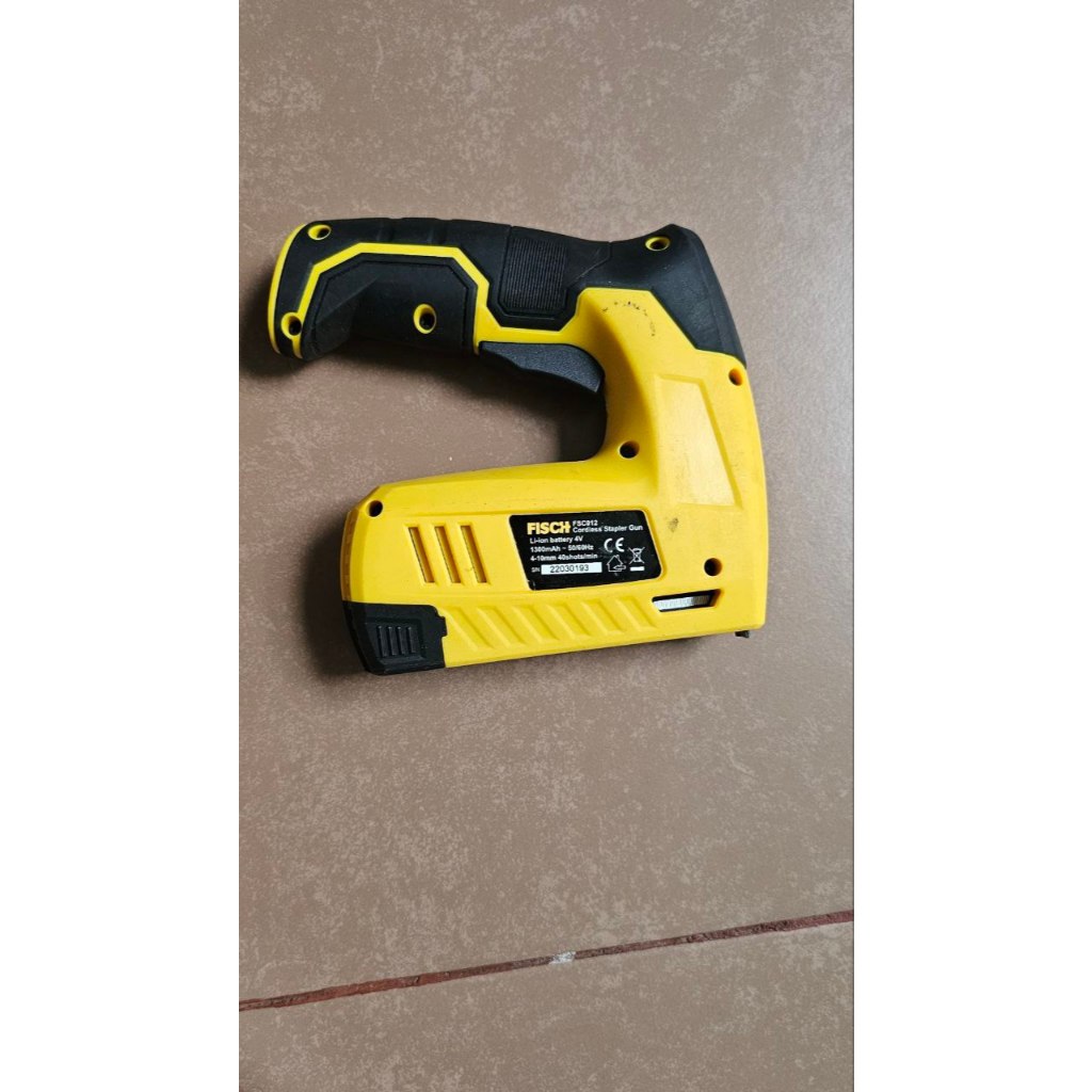 Mesin Paku Staples Tembak 2 In 1 Baterai Fisch Cordless Stapler Gun