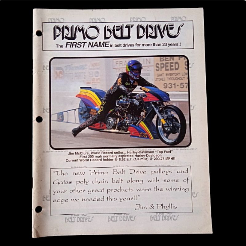 Buku Brosur Katalog Motor Gede PRIMO BELT DRIVES USA