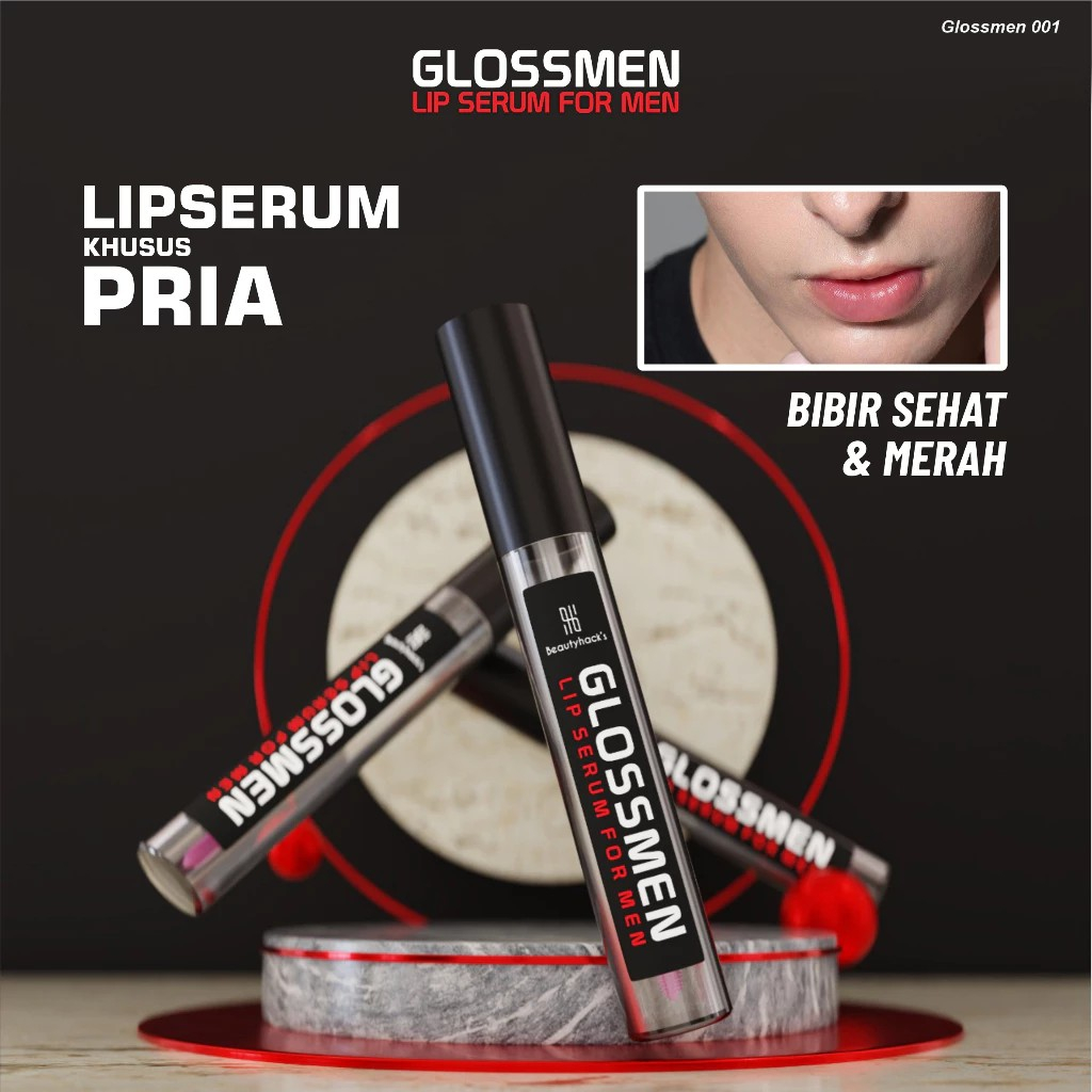 GLOSSMEN Lips Serum Pria Atasi Bibir Hitam TERAMPUH!!