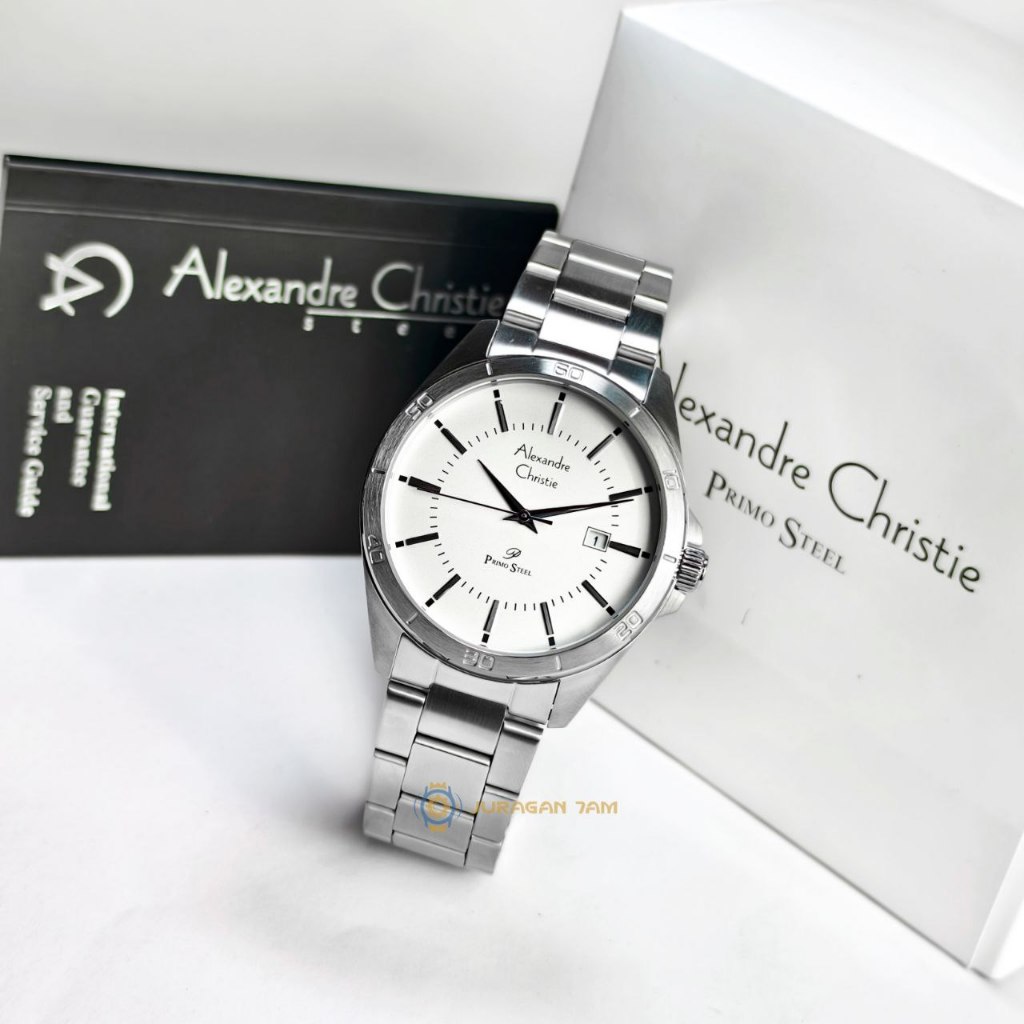Jam Tangan Pria Alexandre Christie 1011 Primo Steel