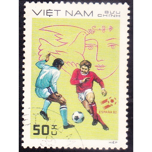 

A 11323 SATU BUAH PRANGKO VIETNAM NOMINAL 50 XU TEMA SEPAKBOLA DENGAN KONDISI SUDAH ADA CAP