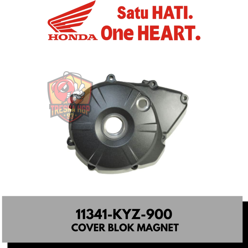 11341-KYZ-900 COVER BLOK MAGNET SUPRA X 125 KARBU HELM ORIGINAL | COVER L CRANK CASE 11341KYZ900