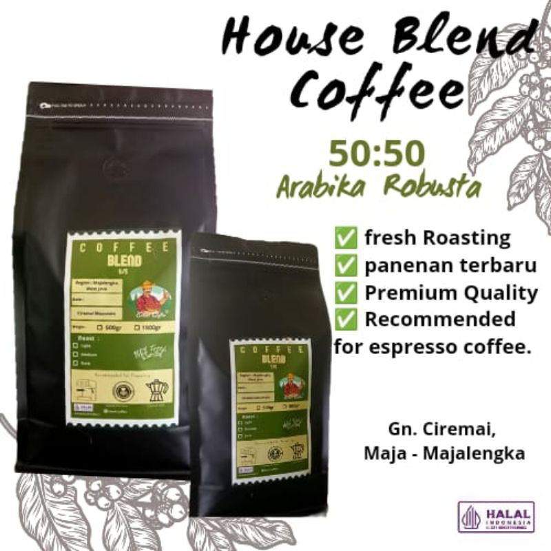

Coffee Blend House Mix Arabika Robsta