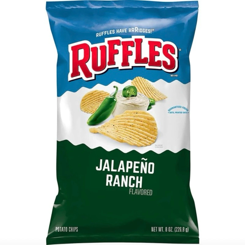 

Ruffles Jalapeno Ranch Ruffle Potato Chips