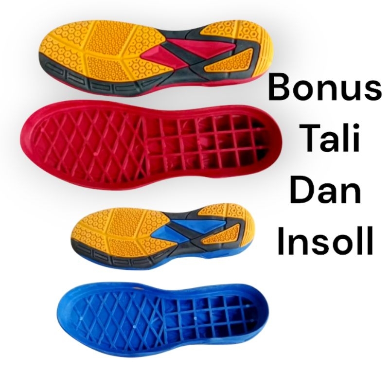 Outsole Sepatu Universal karet Untuk Sepatu Badminton .Volli.