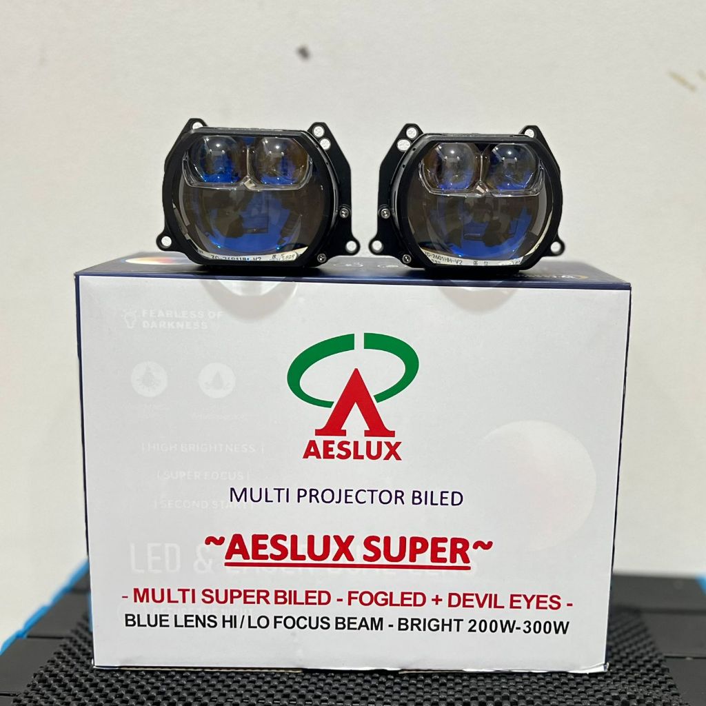 BI LED AESLUX SUPER LASER AESLUX E150 3 INCH BLUE LENS 60 WATT