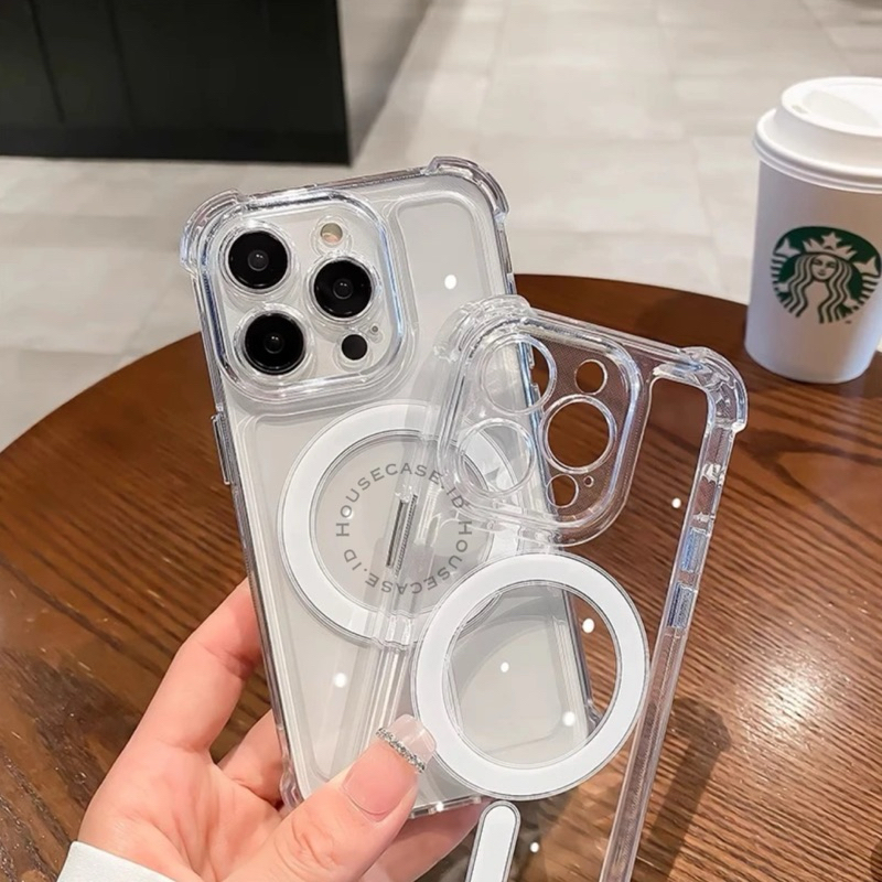 NEW  Airbag Case Magsafe Acrylic Anti Shock-proof & Anti Kuning Casing Pro Camera FOR IPHONE X XR XS