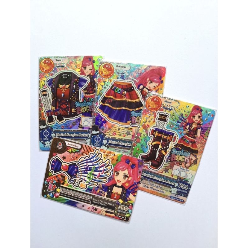 Aikatsu card official premium zodiak seira musical scorpion