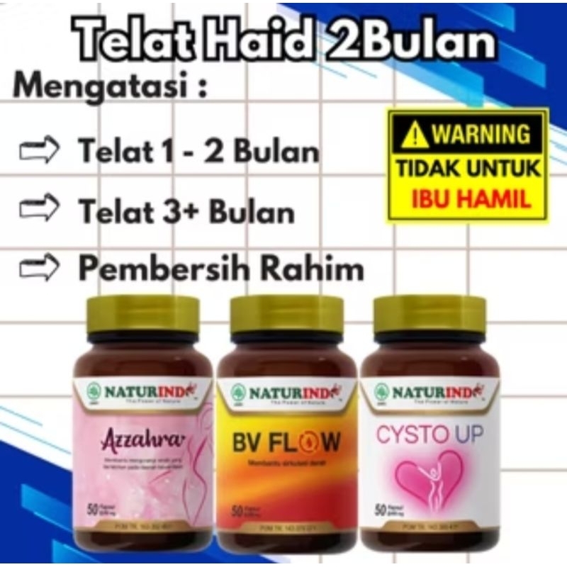 Naturindo Azzahrawa Telat Haid 2Bulan