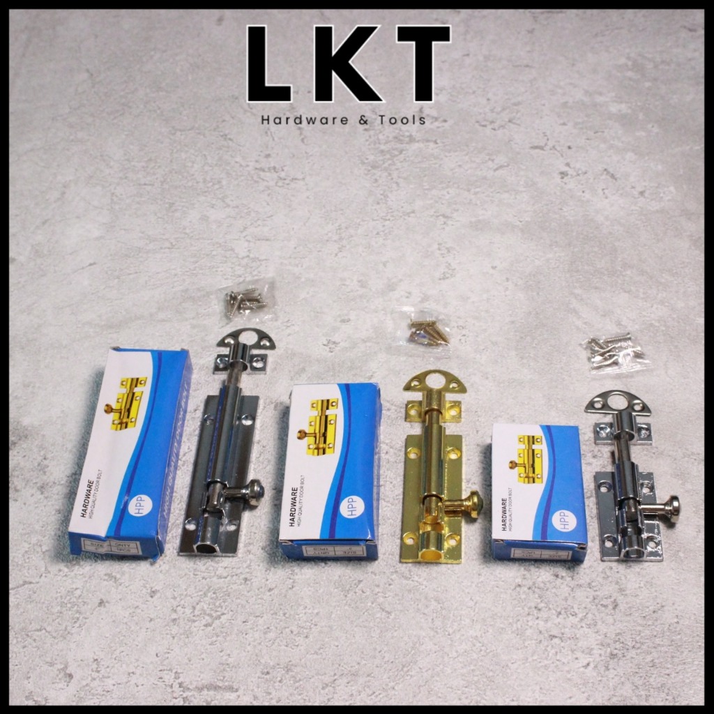 HPP Grendel Babet Jendela 2 3 4 Inch Silver / Kuning