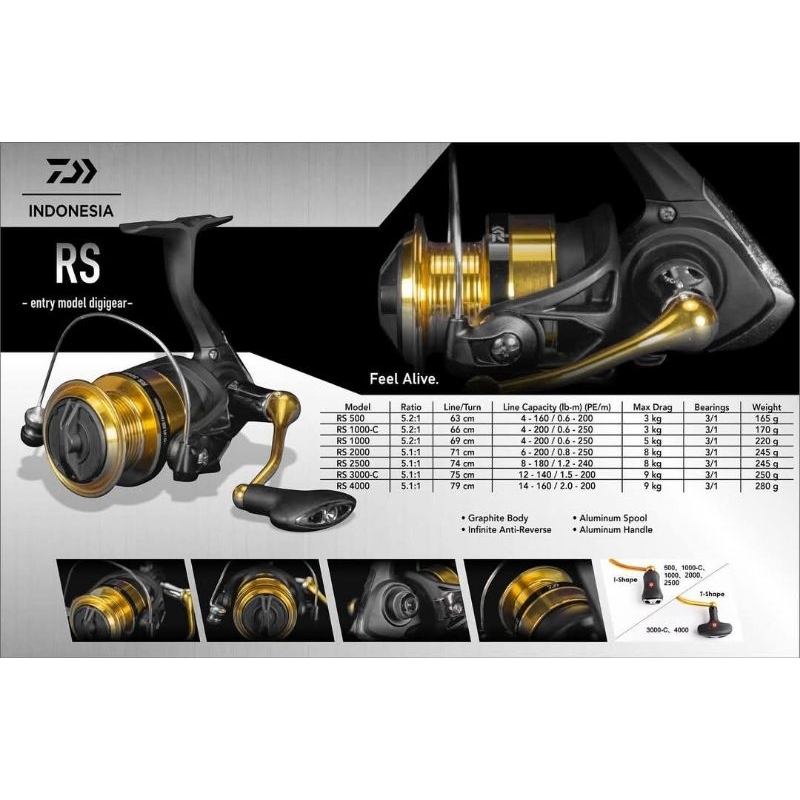 REEL DAIWA RS 1000 - 4000