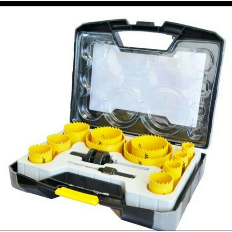 KRISBOW BI-METAL HOLE SAW SET 19-76MM IRAHSS1 10084917