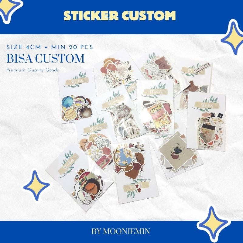 

[Min Beli 10k] Custom Sticker Lucu | Sticker Aesthetic | Sticker KPop | Murah