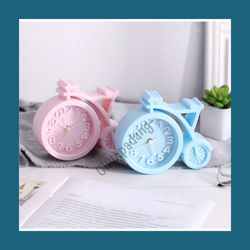 [Gift padang] Jam Alarm bentuk Sepeda beker jam beker jam meja jam analog | Hadiah Sempro Semhas Wis