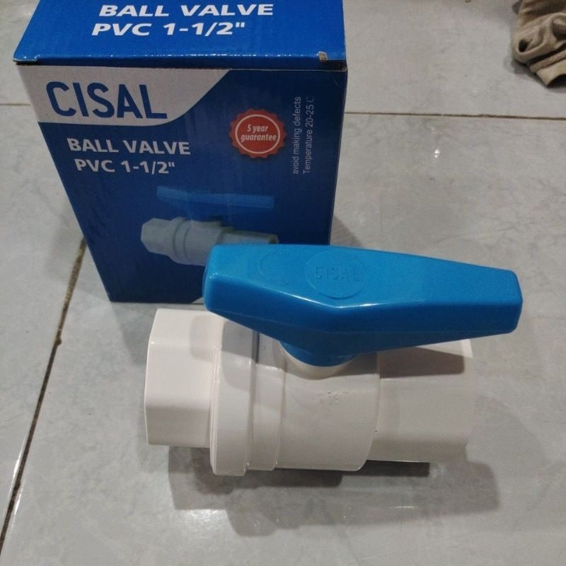 CISAL Ball Valve PVC 1.5' TAIWAN / Ball Valve PVC CISAL 1.5" TAIWAN