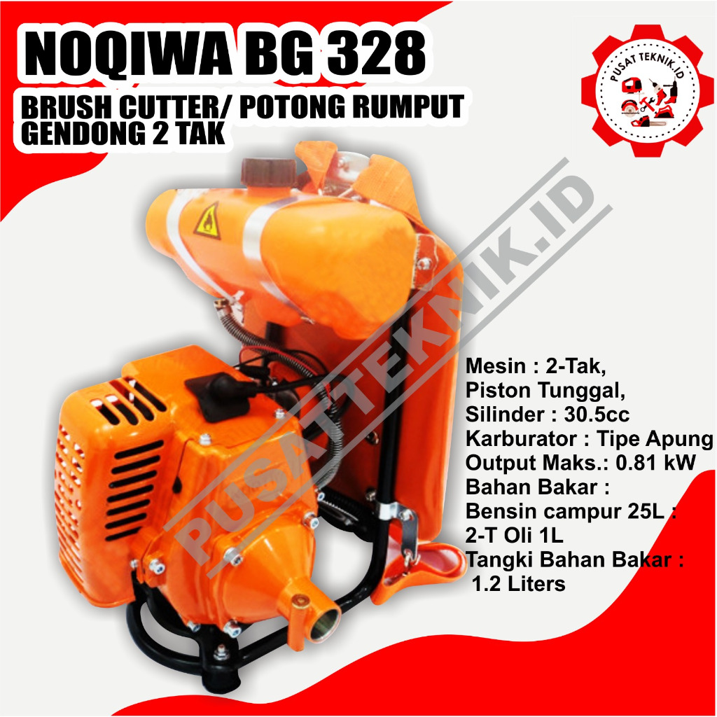 NOQIWA BG 328 MESIN POTONG RUMPUT 2 TAK NOQIWA BG328 BRUSH CUTTER