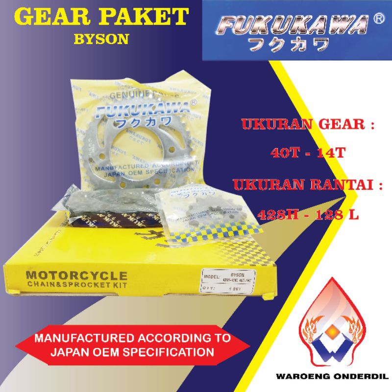 GIR PAKET GIR SET BYSON R 15 NEW R 15 FUKUKAWA