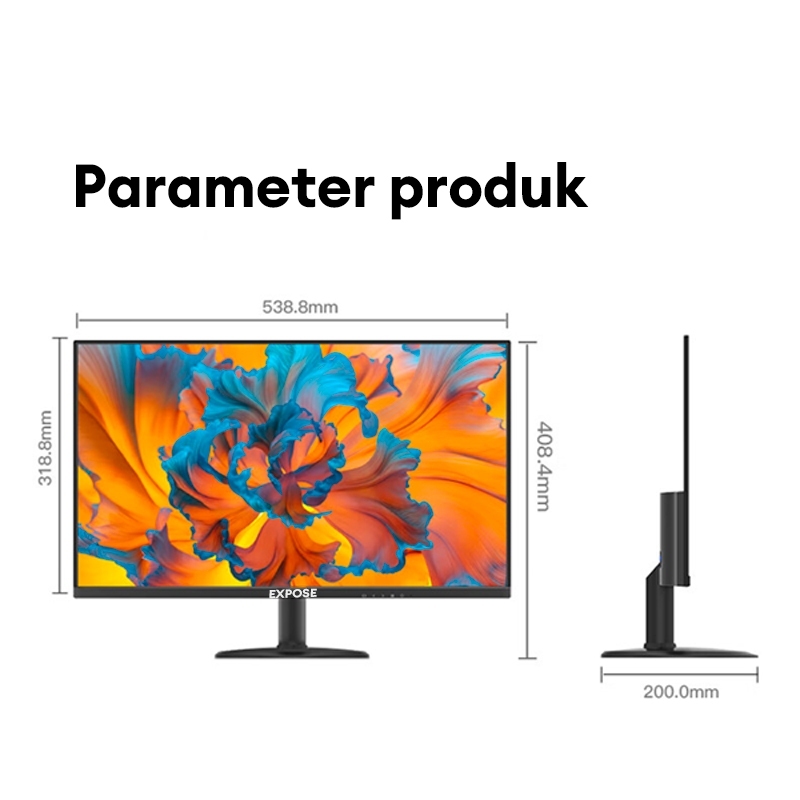 Monitor 19 Inch Monitor 24 Inch LED Monitor Pc Game Profesional VGA HDMI Panel IPS Monitor Rumah