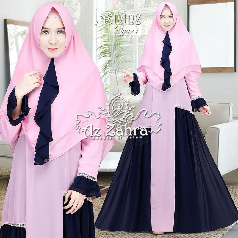 jasmine az zahra gamis syari pakaian muslim wanita