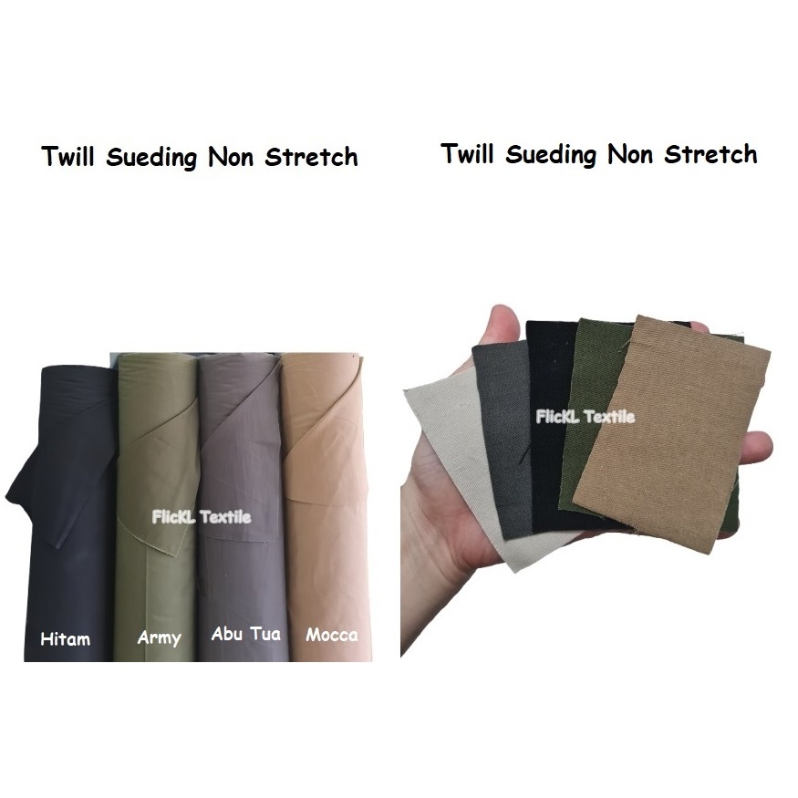 Kain Twill Fury Bahan Twill CP Twill Non Stretch Twill Sueding Non Stretch 280 Gram Twill Fury CP