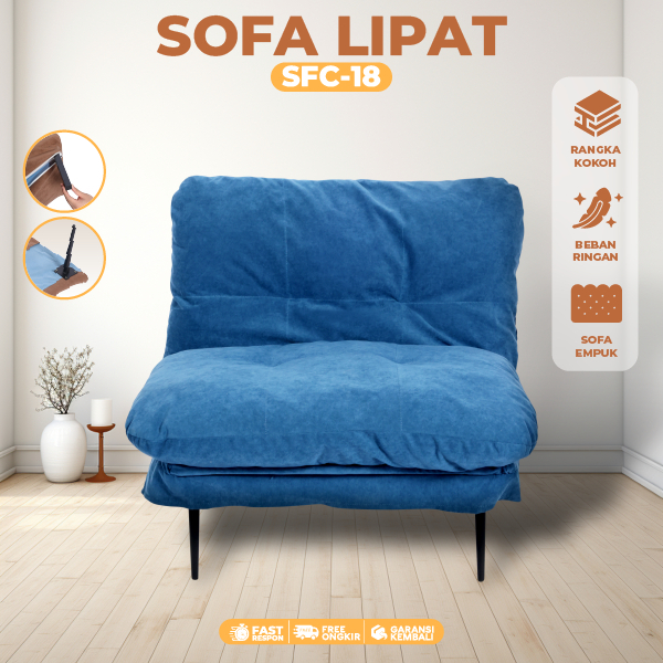 Furnitureworldhome Kursi Santai Sofa Lipat Tidur Kursi Malas Tempat Tidur Lipat SFC-18