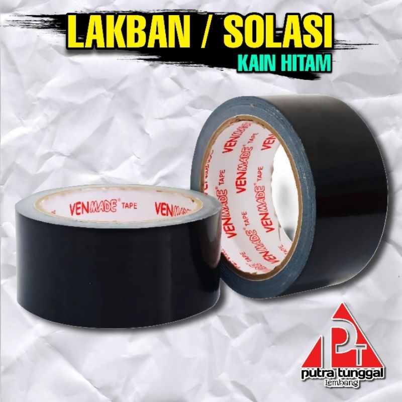 Lakban / Solasi Hitam Kain Tebal