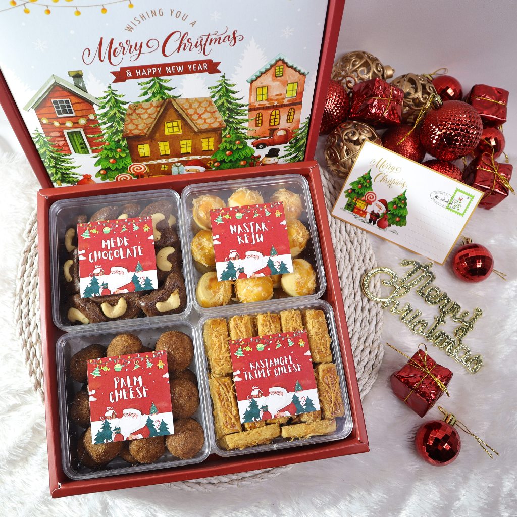 

Hampers Kue Natal | Parcel Kue Kering | Kado Christmas Tahun Baru | Gift Box Cookies