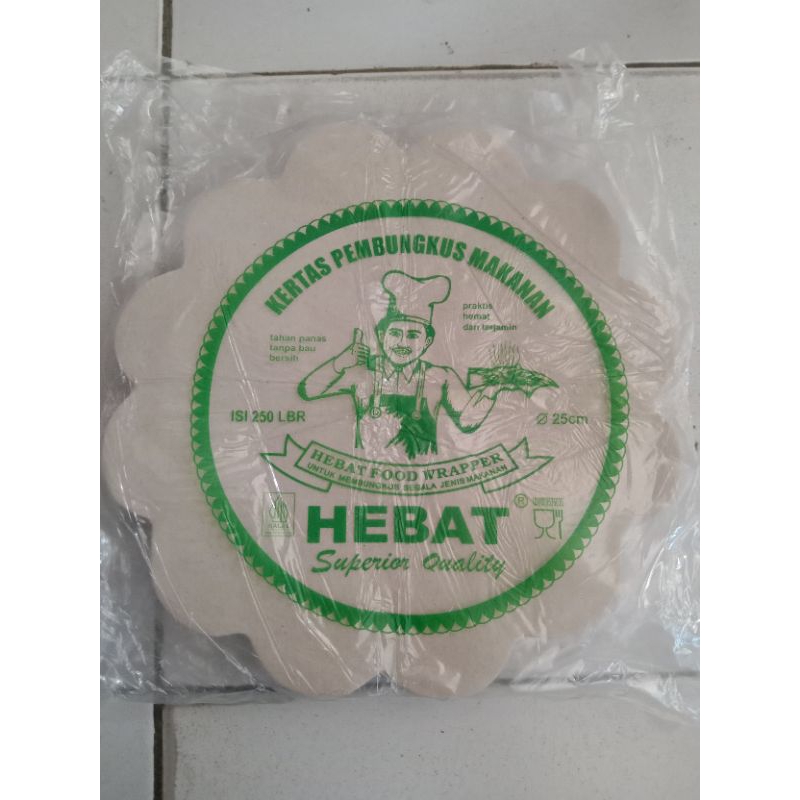 Kertas Nasi Bulat 250 lembar/Kertas Nasi Bunga 250 lembar