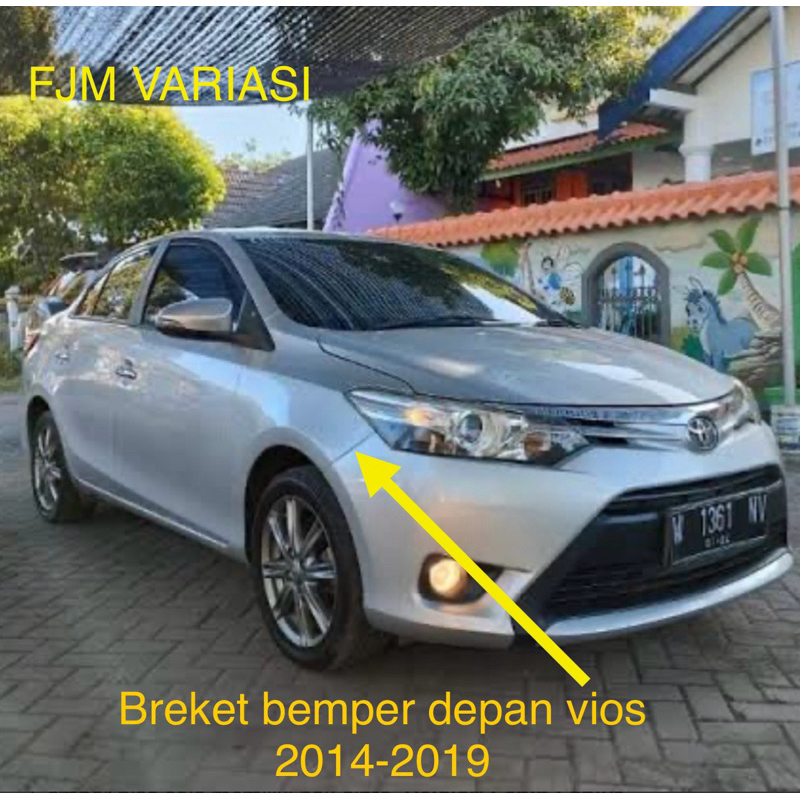 BREKET BRECKET DUDUKAN TATAKAN BEMPER BUMPER DEPAN SEMUA MOBIL TOYOTA VIOS G S E GEN 3 2014 2016 201