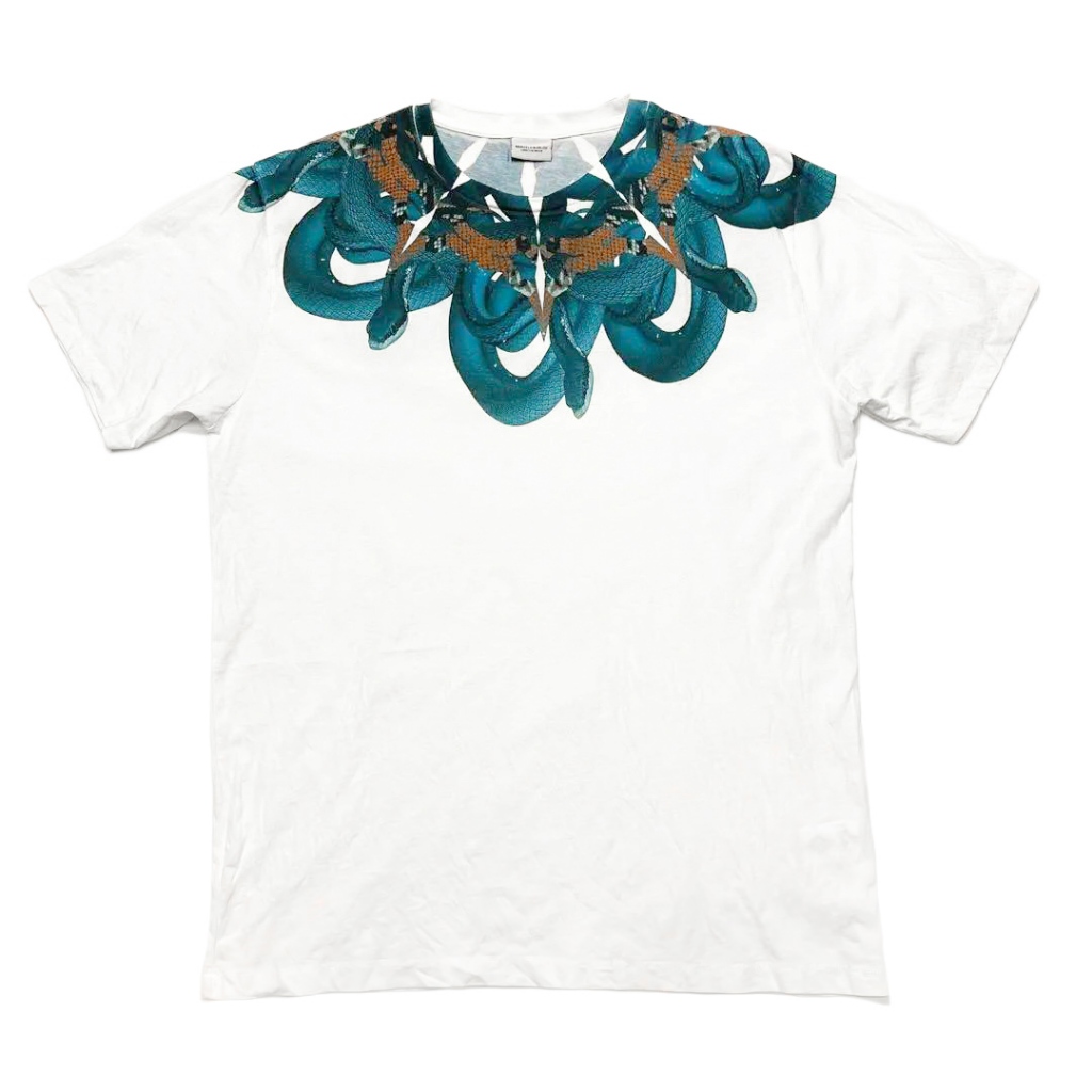 Marcelo Burlon Snake Green White / Kaos Branded Original