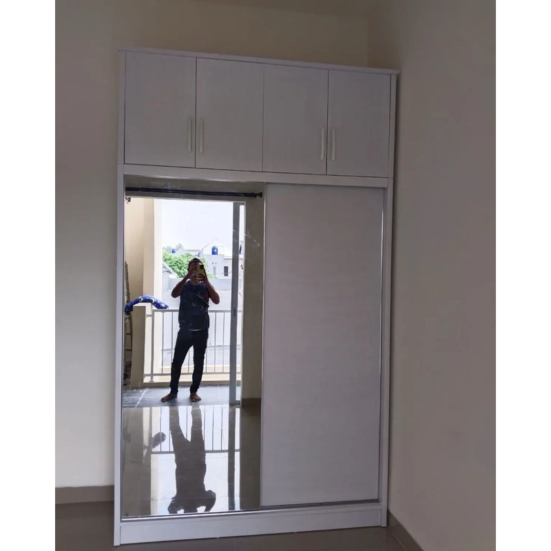 lemari sleding 2 pintu cabinet |lemari pakaian pintu 2 sleding |lemari baju 2 pintu kaca