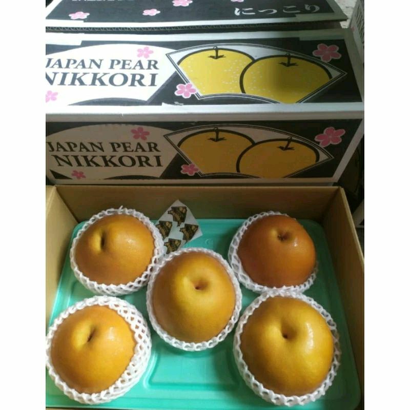 Pear Nikkori Jepang Jumbo Original Mqnis / Buah Pear Jepang / Dus
