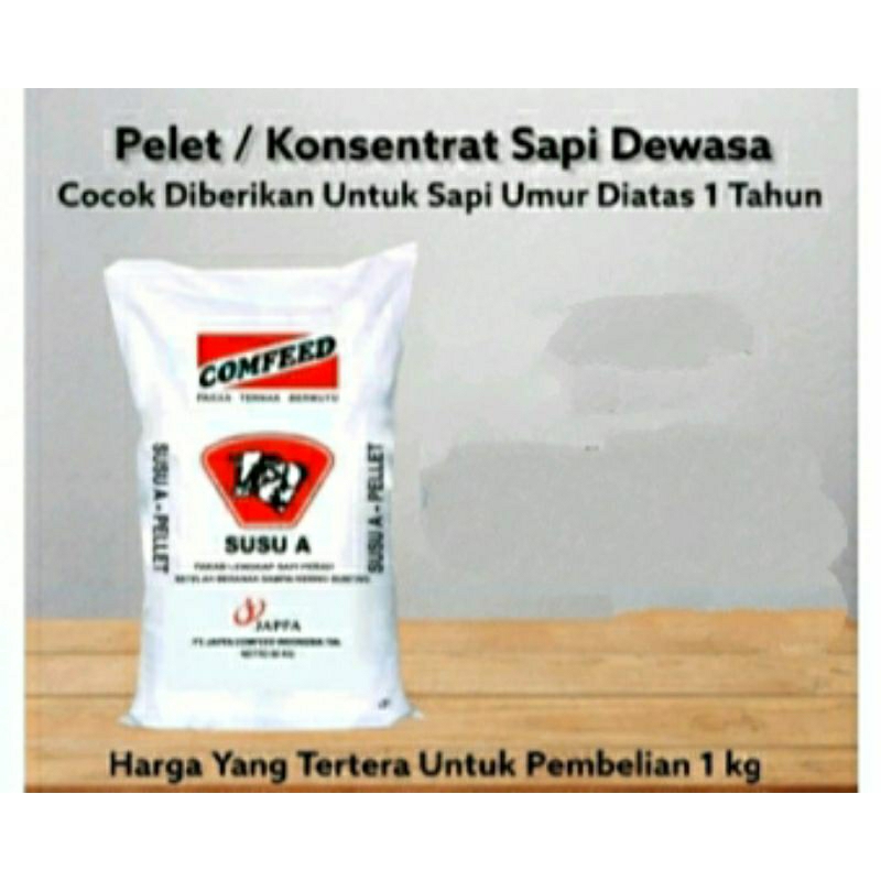 COMFEED SAPI SUSU A PUR PELLET LENGKAP SAPI BUNTING SAPI MENYUSUI/PERAH 1 KG
