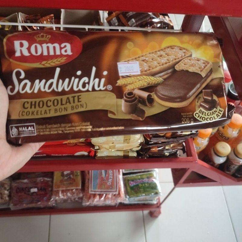 

Roma Sandwichi Kokelat Bon Chocolate (Coklat Bon) 200g