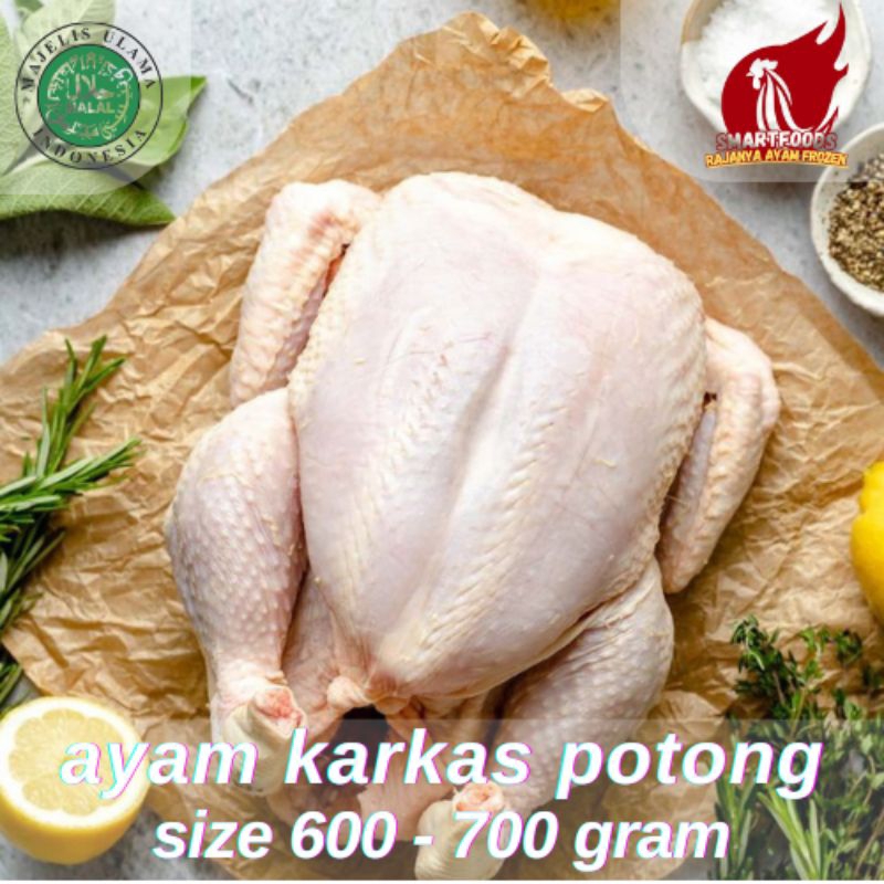 

ayam broiler negeri karkas 600-700 gram potong utuh