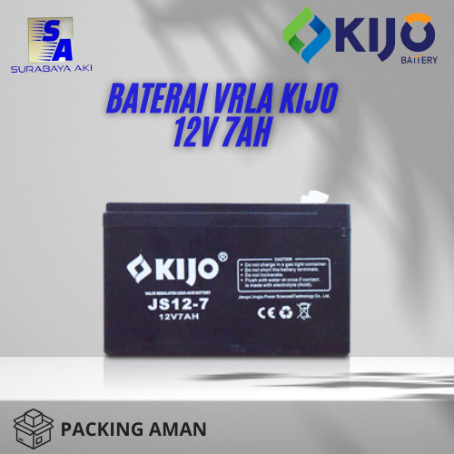 BATERAI KIJO 12V 7AH AKI UPS KIJO AKI SOLAR PANEL BATERAI VRLA - KIJO 12V 7AH