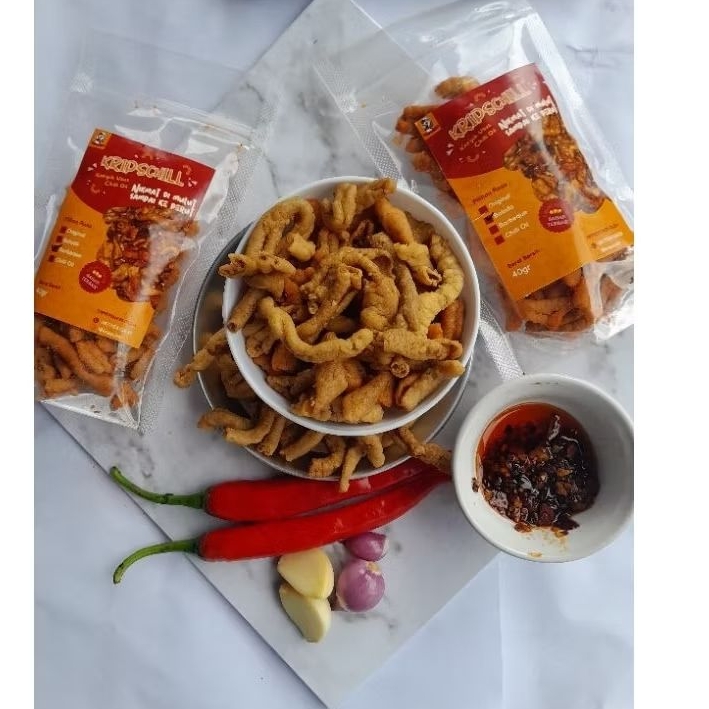 

kripschill (kripik usus chili oil)