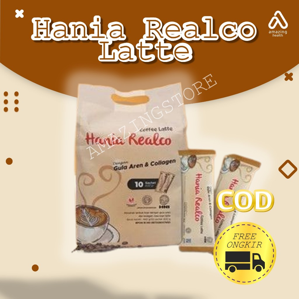 Hania Realco Latte HNI HPAI COFFEE (Kopi Coffee dgn Gula Aren dan Collagen)