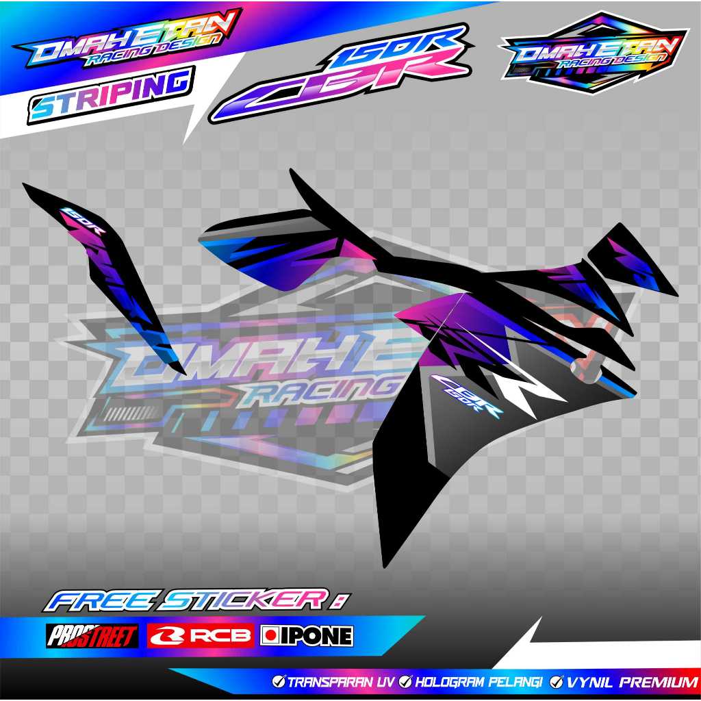 STRIPING VARIASI HONDA CBR 150R / STICKER LIST VARIASI MOTOR CBR 150 R