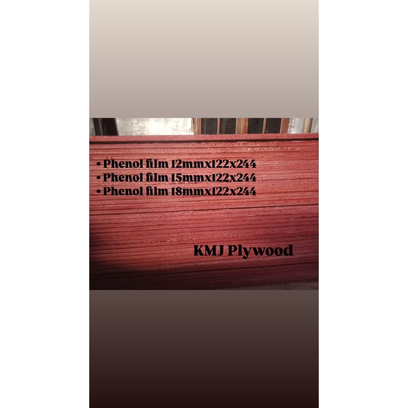 Phenol Triplek Multiplek Plywood 15mm x 122 x 244 1Mk