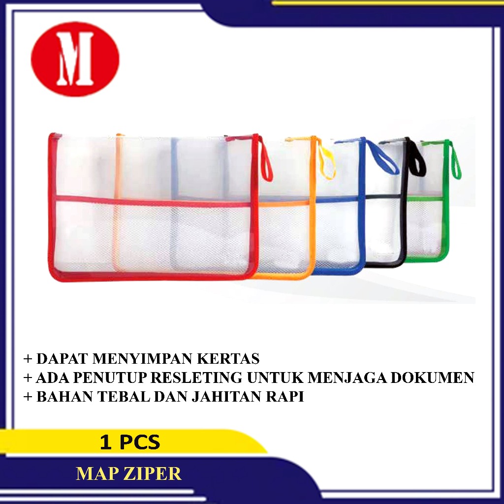 

Map Plastik Zipper / Map Tas