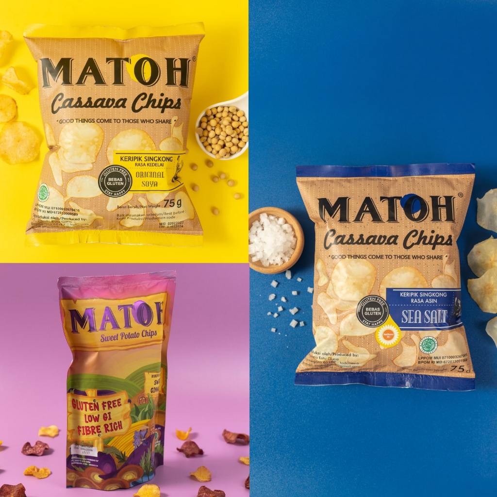 

BUNDLING - MATOH Singkong Sea Salt, Original Soya & Ubi Sweet Cinnamon