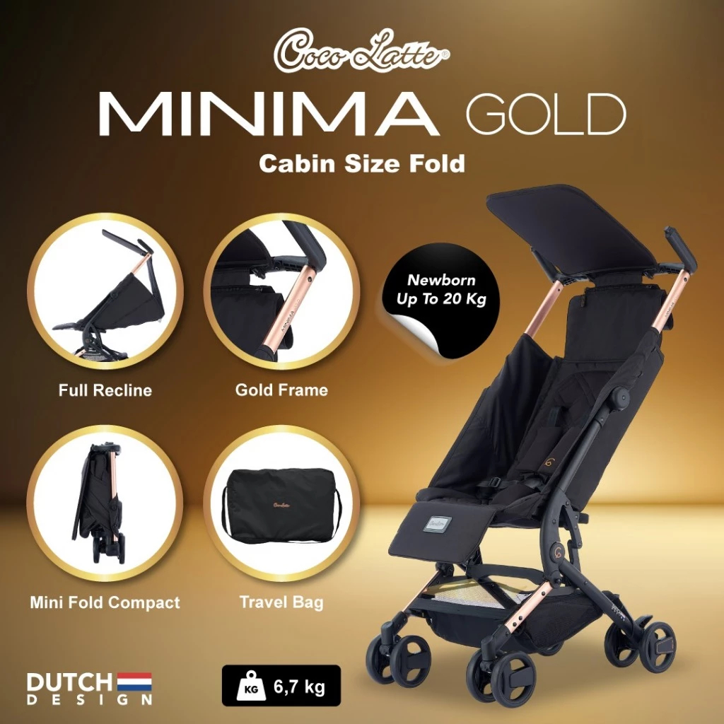 Stroller Cocolatte Minima+ Plus / Kereta Dorong Bayi / Cocolatte Minima Plus / Stroller Cabin Size