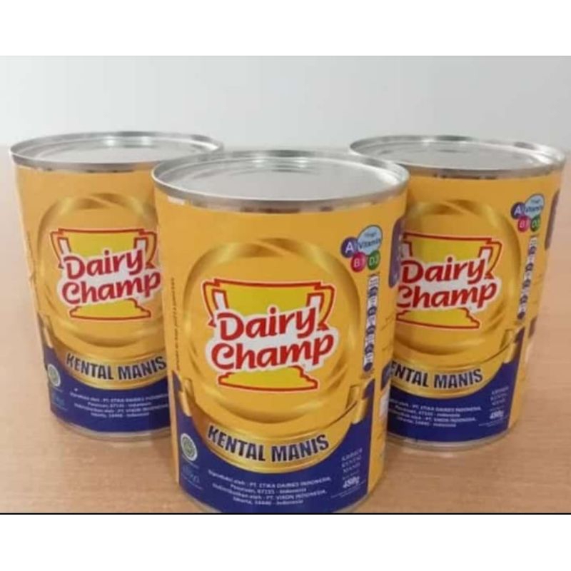 

Susu Kental Manis Dairy Champ Kemasan Kaleng 370gr/480gr