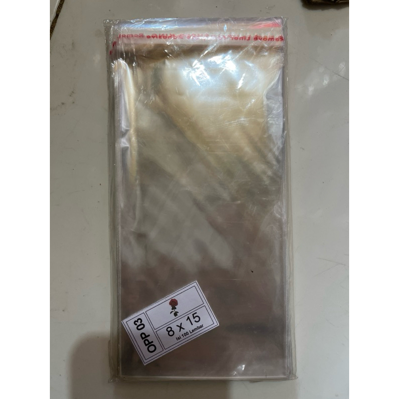 

plastik opp 8x15 isi 100 pcs